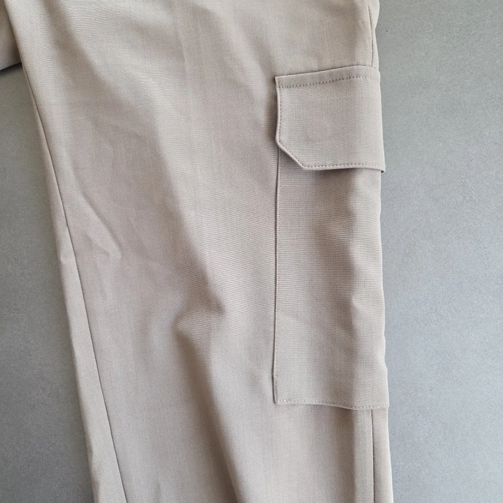 Sandro Mens Wool Blend New Alpha Cargo Trousers Size 30 NWT $445 Olive Green